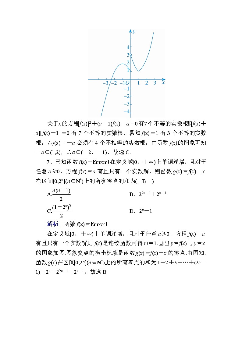 2020届高考数学一轮复习：课时作业11《函数与方程》(含解析) 练习03