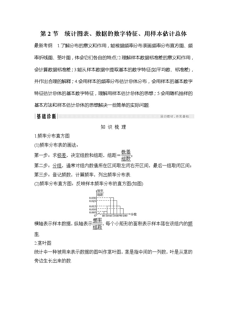 2019版高考数学（理）创新大一轮北师大通用版讲义：第十章统计与统计案例第2节01