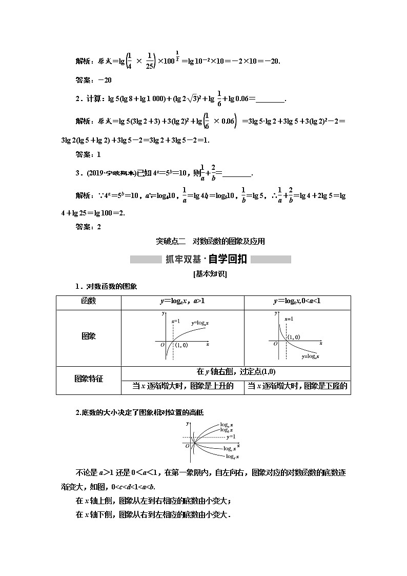 2020高考数学新创新大一轮复习新课改省份专用讲义：第二章第五节　对数与对数函数第3页