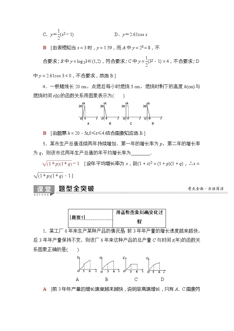 2020版新一线高考理科数学一轮复习教学案：第2章第9节　函数模型及其应用第3页