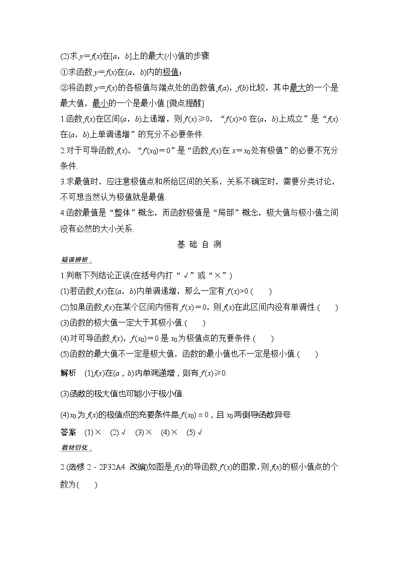 2020版数学（理）新设计大一轮人教A版新高考（鲁津京琼）讲义：第三章一元函数的导数及其应用第2节第1课时第2页