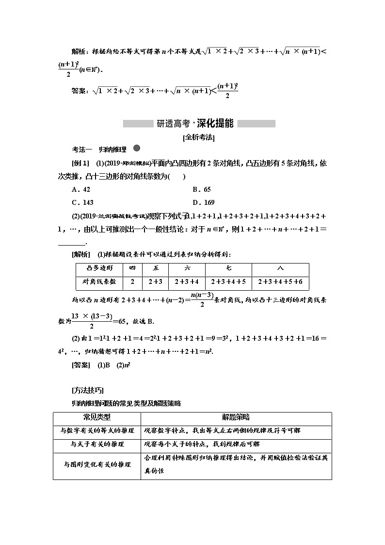 2020版高考数学（文）新创新一轮复习通用版讲义：第十二章第一节　合情推理与演绎推理02