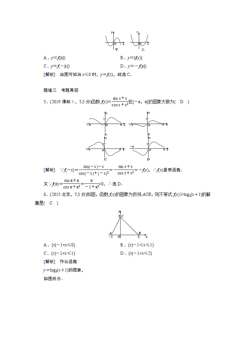 2021版新高考数学（山东专用）一轮学案：第二章第八讲　函数的图象03