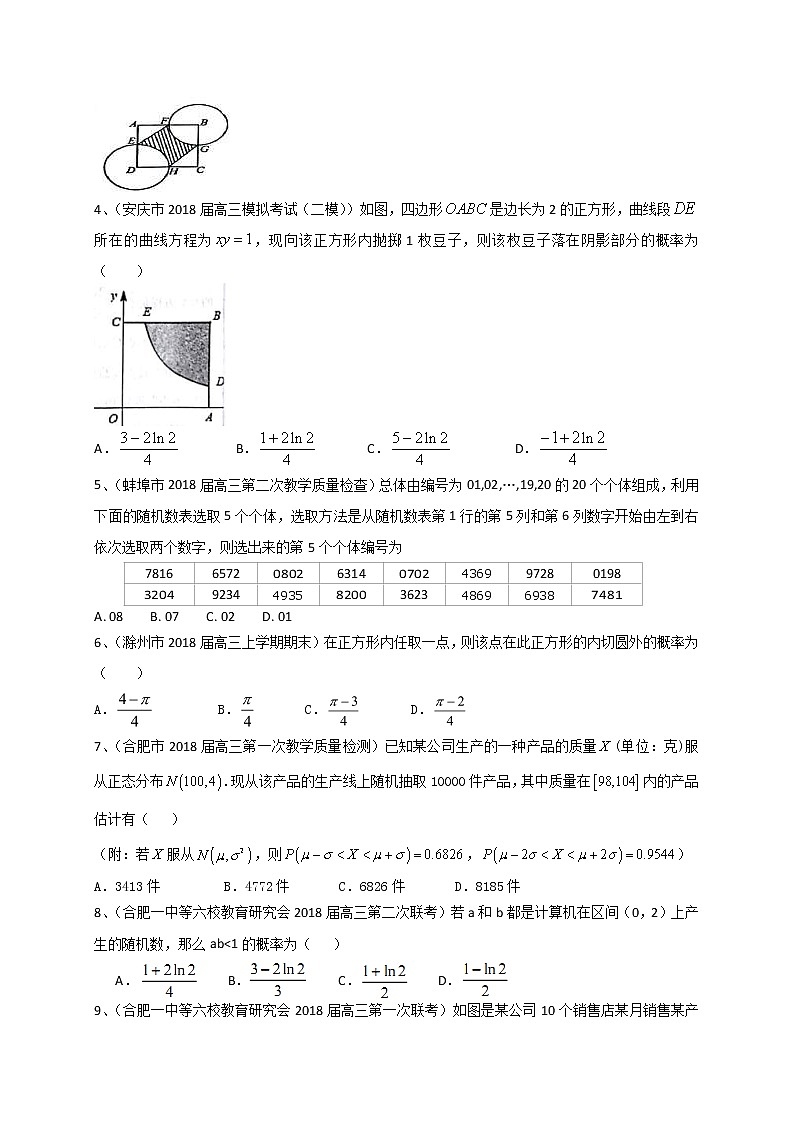 2019届高考数学理一轮复习典型题专项训练：统计与概率（含答案）第2页