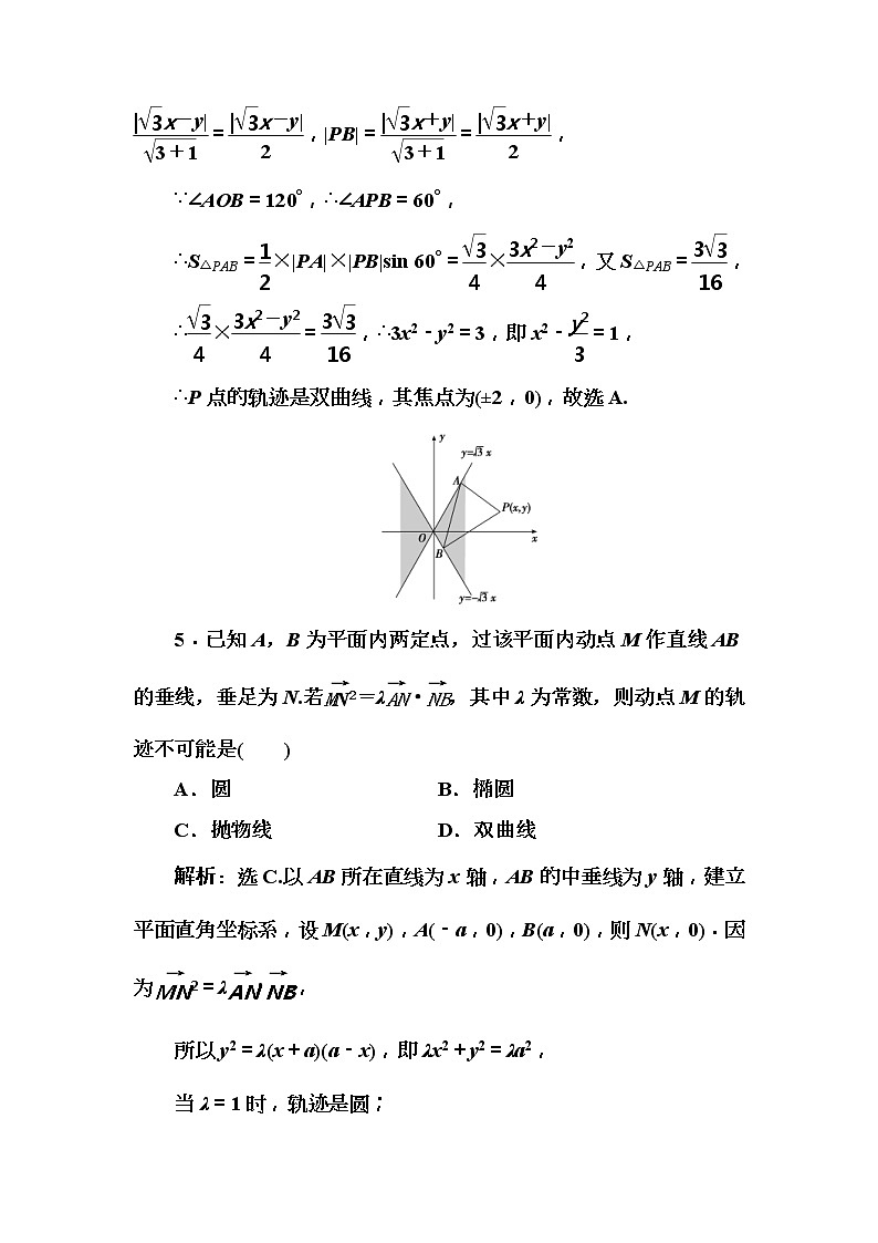 2020高考数学一轮复习检测：第8章 第8节　曲线与方程(含解析)03