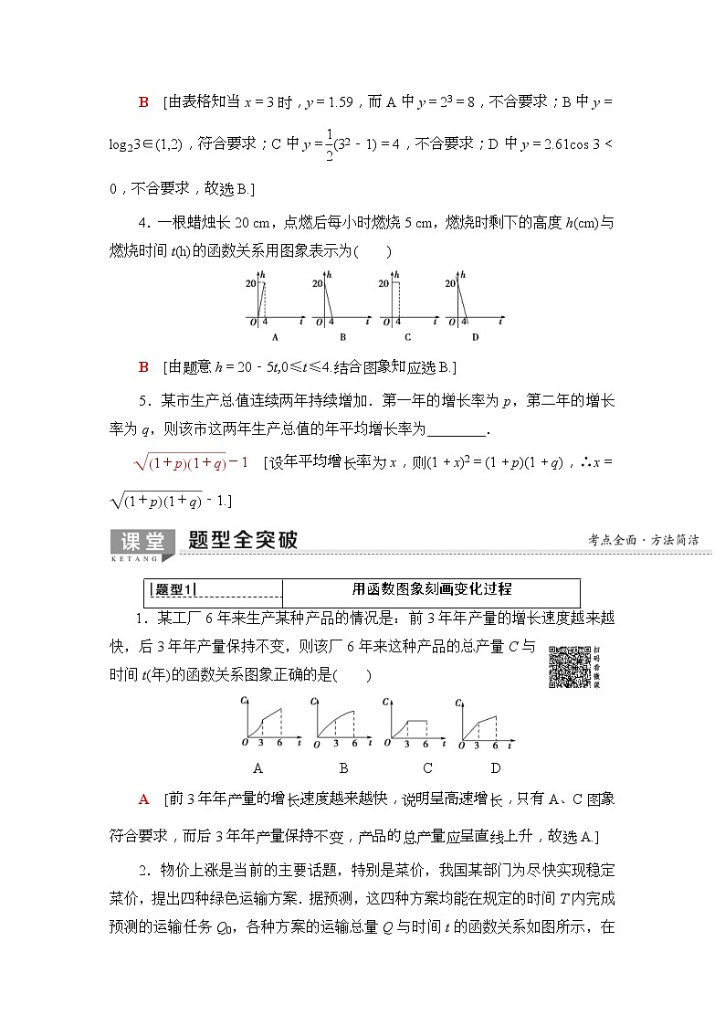 2020年高考数学一轮复习教案：第2章 第9节　函数模型及其应用(含解析)03