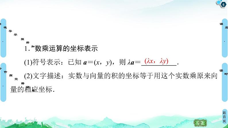 第6章 6.3　6.3.4　平面向量数乘运算的坐标表示-【新教材】人教A版（2019）高中数学必修第二册课件06