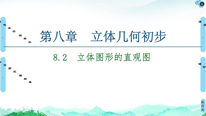 第8章 8.2　立体图形的直观图-【新教材】人教A版（2019）高中数学必修第二册课件01