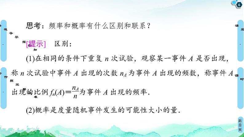 第10章 10.3　10.3.1　频率的稳定性-【新教材】人教A版（2019）高中数学必修第二册课件第6页