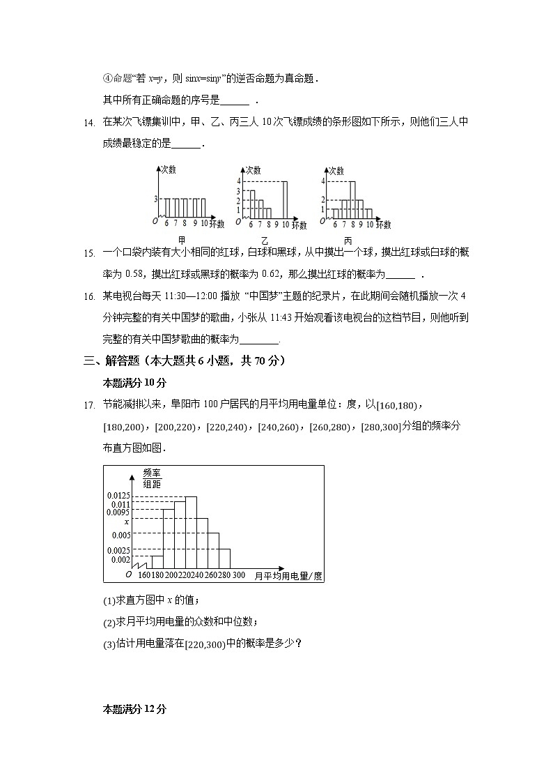 【数学】河北省张家口第一中学2019-2020学年高二9月月考试题（实验班）03