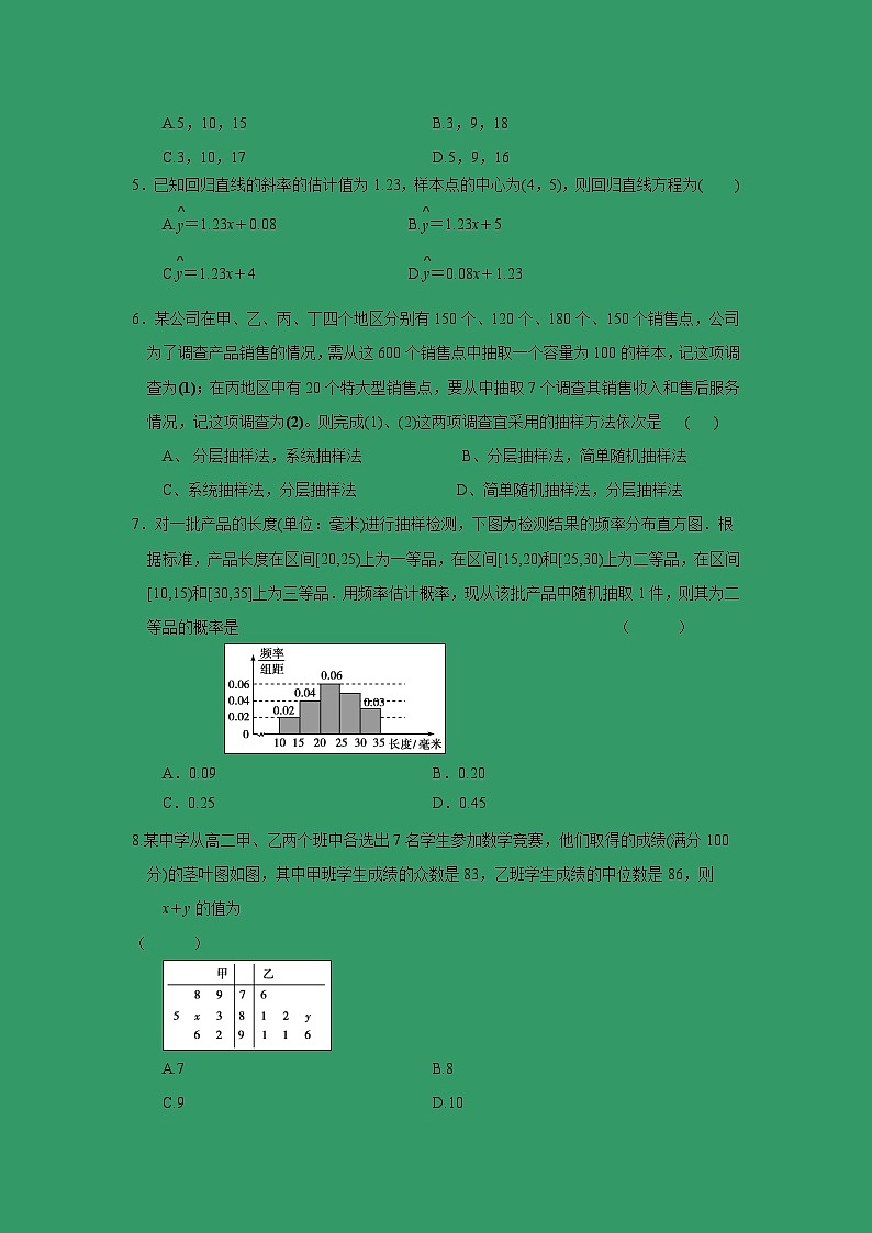 【数学】安徽省郎溪中学2018-2019学年高二上学期第一次（10月）月考试题第2页