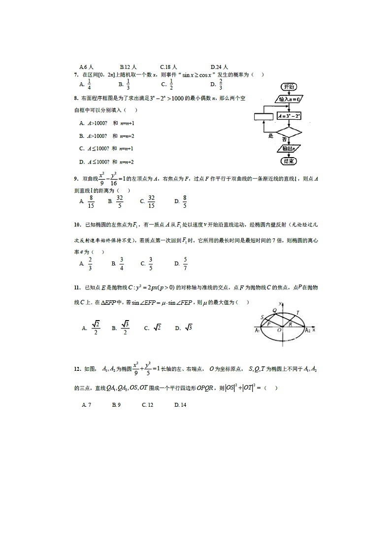 【数学】四川省成都市第七中学2018-2019学年高二下学期入学考试（理）第2页