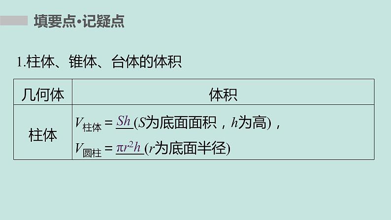 1.3  表面积和体积（2）-四川省成都石室中学高中数学必修二课件(共16张PPT)第7页