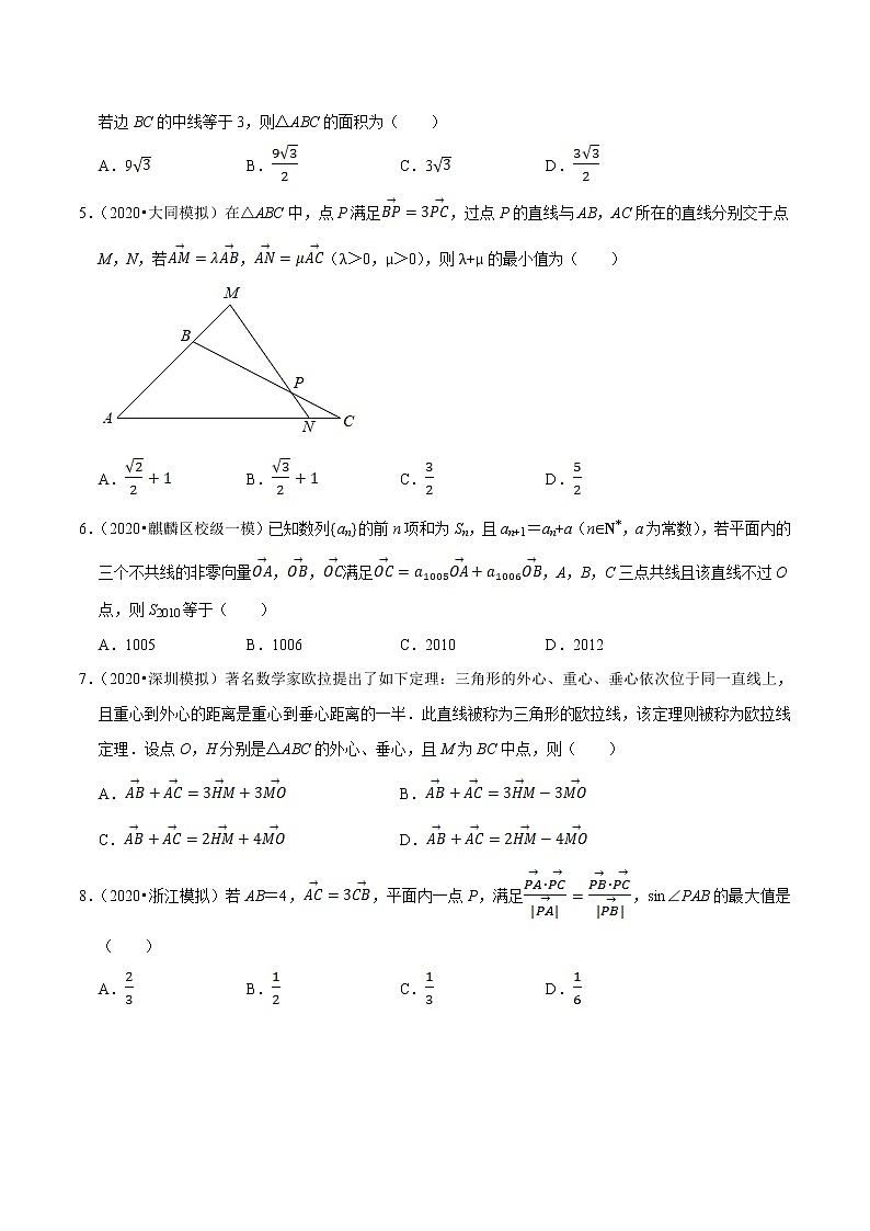人教A版 (2019)专题训练：第06章 平面向量及其应用（B卷提高篇）原卷版02