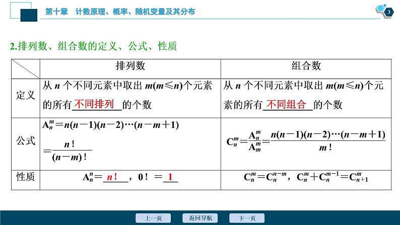 2021版新高考地区高考数学（人教版）大一轮复习（课件+学案+高效演练分层突破）第10章 第2讲　排列与组合04