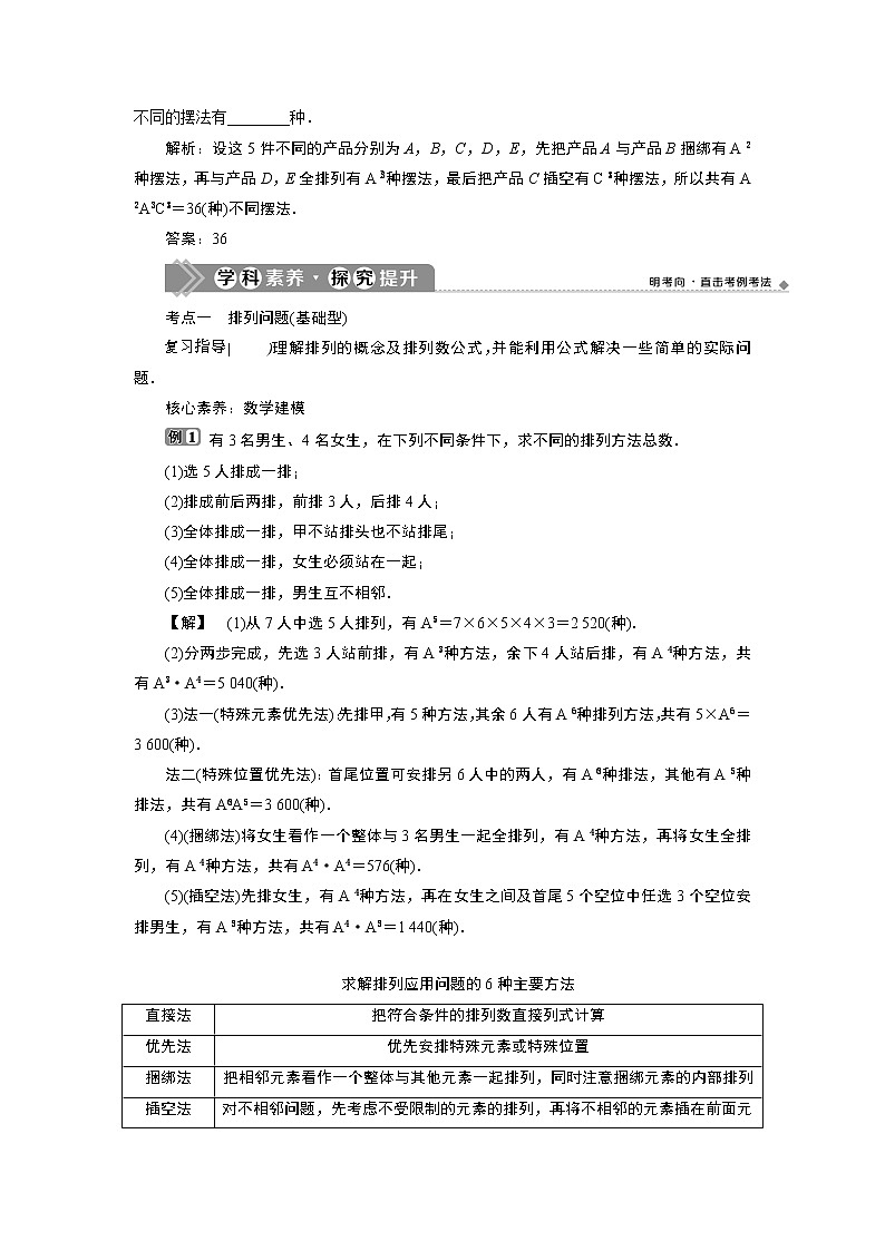 2021版新高考地区高考数学（人教版）大一轮复习（课件+学案+高效演练分层突破）第10章 第2讲　排列与组合03