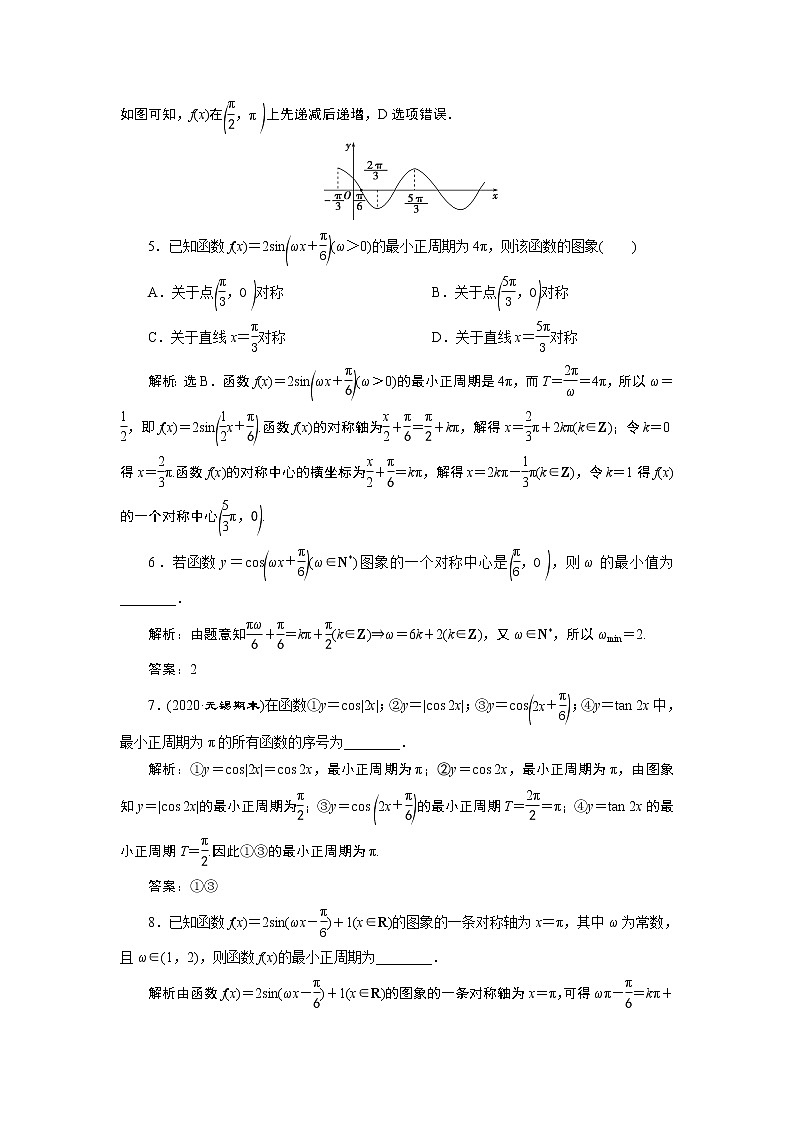 2021版新高考地区高考数学（人教版）大一轮复习（课件+学案+高效演练分层突破）第05章  第4讲 第2课时　三角函数的图象与性质(二)02