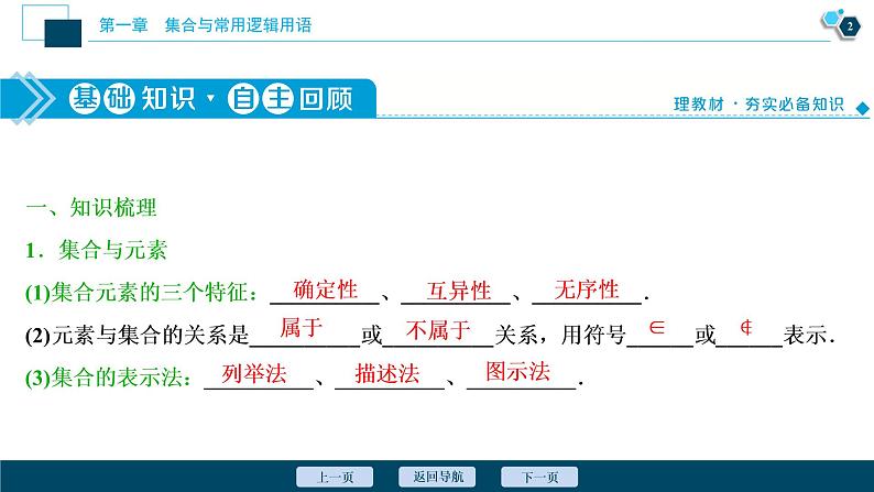 2021版新高考地区高考数学（人教版）大一轮复习（课件+学案+高效演练分层突破）第01章   第1讲　集合的概念与运算03