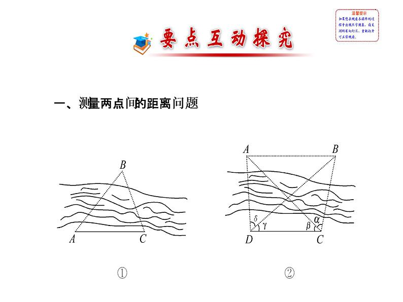 人教版高中数学必修五同课异构课件：1.2　应用举例1.2.1 探究导学课型02