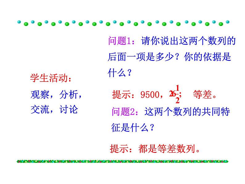 人教版高中数学必修五同课异构课件：2.2 等差数列 第1课时 等差数列 情境互动课型05