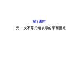 人教版高中数学必修五同课异构课件：3.3.1二元一次不等式（组）与平面区域 3.3.1.2 精讲优练课型