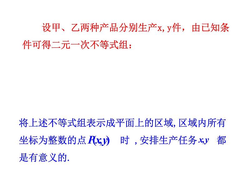 人教版高中数学必修五同课异构课件：3.3.2 简单的线性规划问题 第1课时 简单的线性规划问题 情境互动课型03