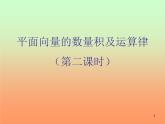 2.4.1平面向量的数量积及运算律(2) 课件