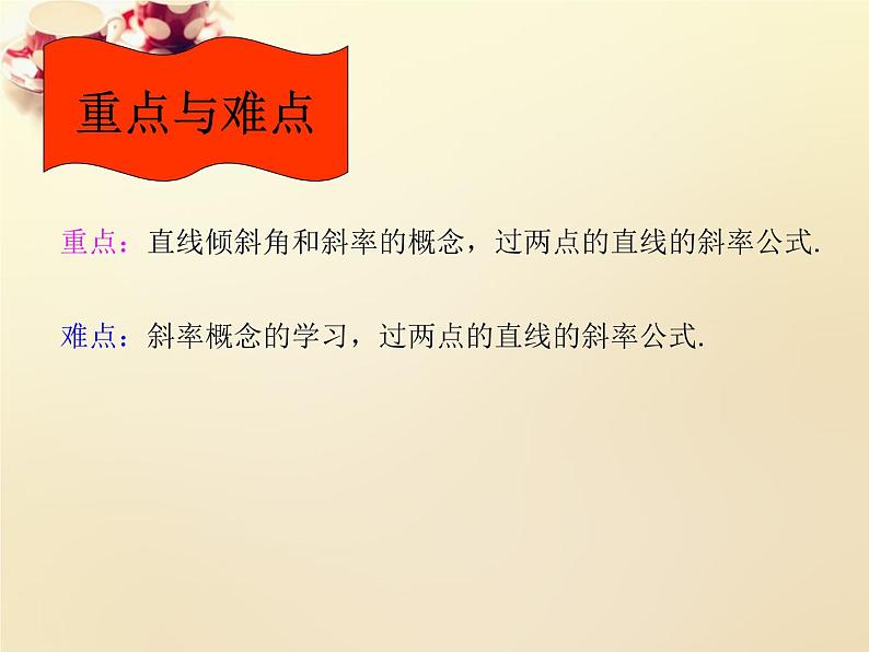 高中数学 3.1直线的倾斜角与斜率课件1 新人教A版必修203