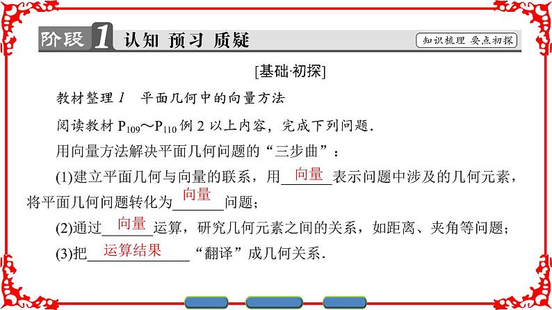 高中数学人教A版（课件）必修四 第二章 平面向量 2.5.1、2.5.203