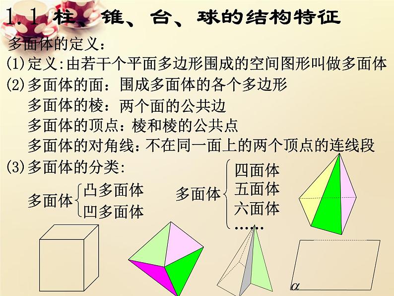 高中数学 1.1空间几何体的结构课件 新人教A版必修206