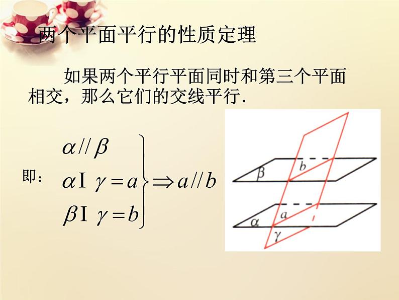 高中数学 2.2.4平面与平面平行的性质课件 新人教A版必修204