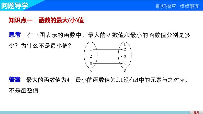 高中数学（人教版A版必修一）：第一章 1.3.1 第2课时函数的最大(小)值第3页
