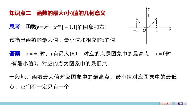 高中数学（人教版A版必修一）：第一章 1.3.1 第2课时函数的最大(小)值第5页