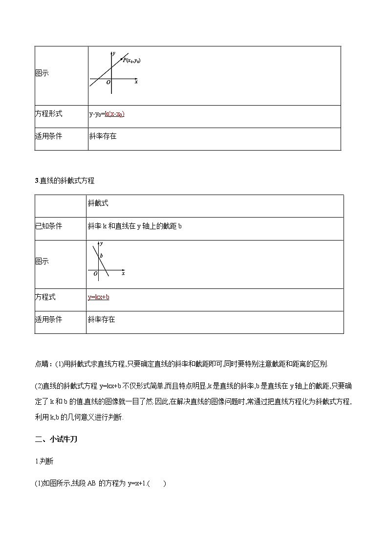 2.2.2 直线的方程（第1课时）导学案02