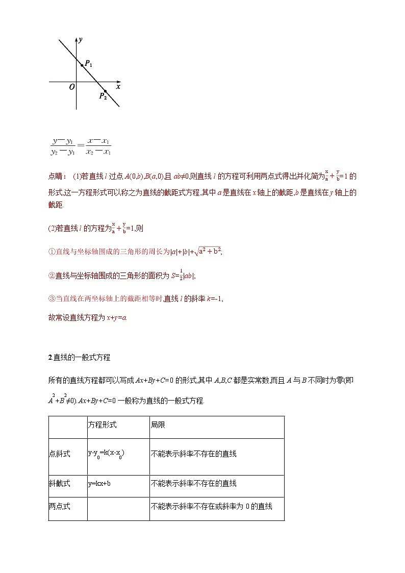 2.2.2 直线的方程（第2课时）导学案02