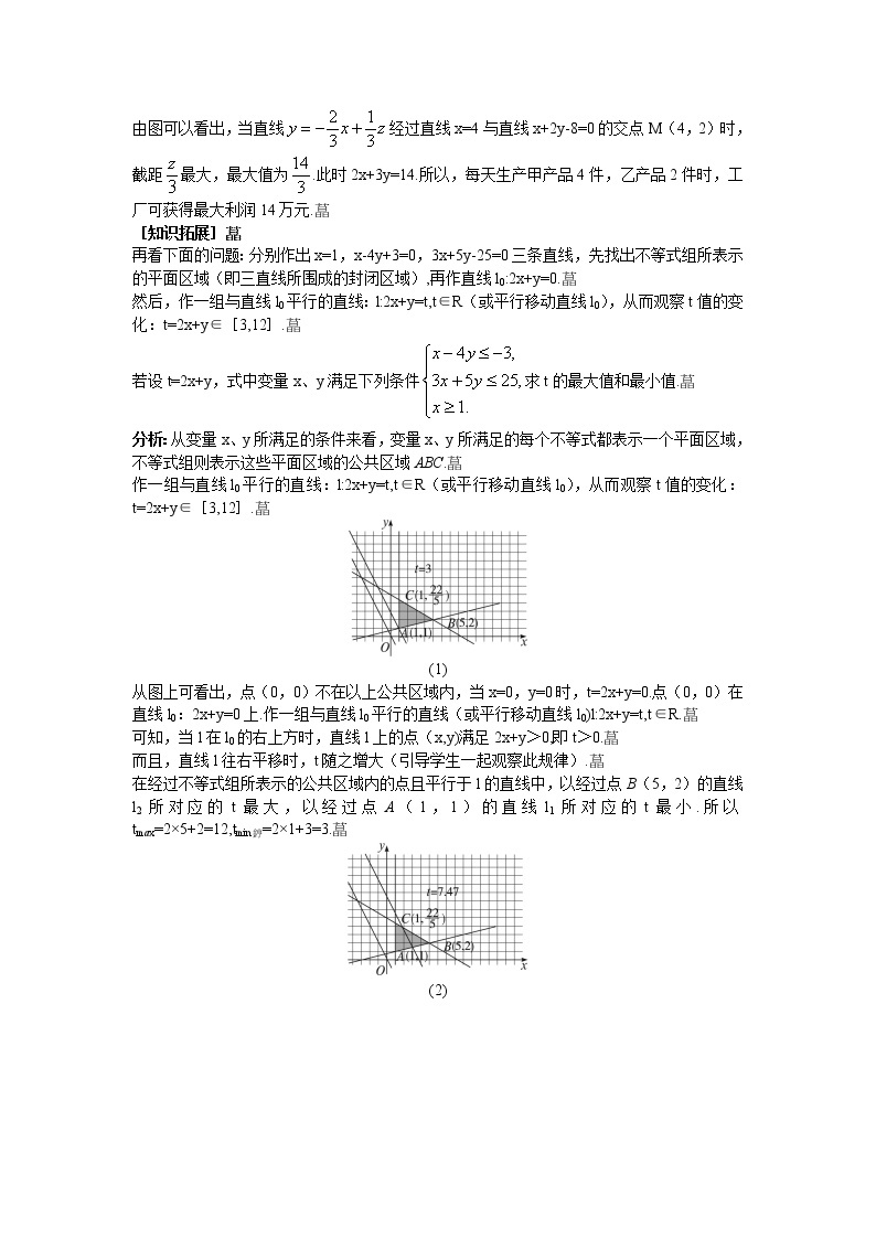 人教新课标版必修5 3-3-2简单线性规划问题03