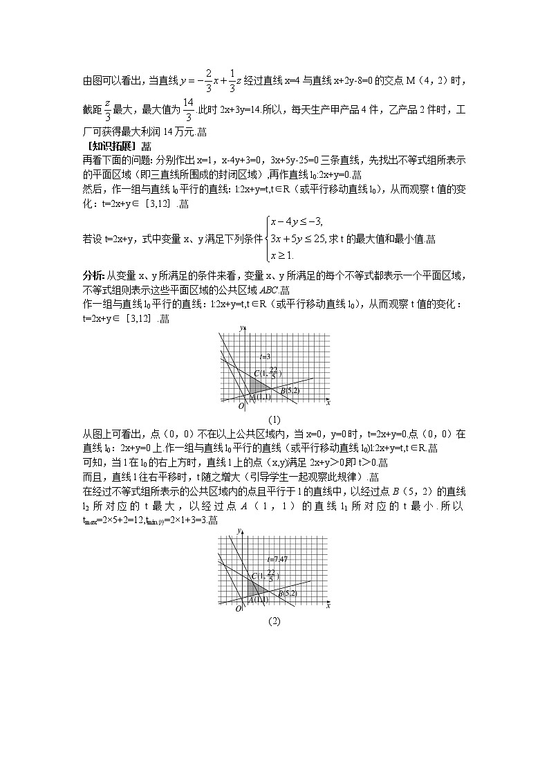 人教新课标版必修5 3-3-2简单线性规划问题03
