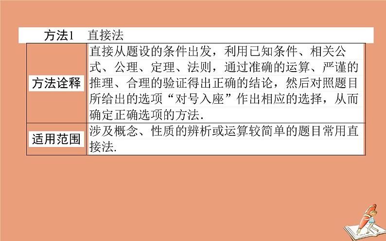 统考版2021高考数学二轮专题复习3.3增分有招_六大常用方法课件理03