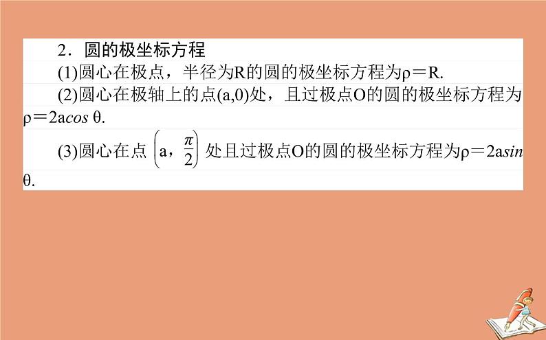 统考版2021高考数学二轮专题复习第二章2.7.1坐标系与参数方程课件文03