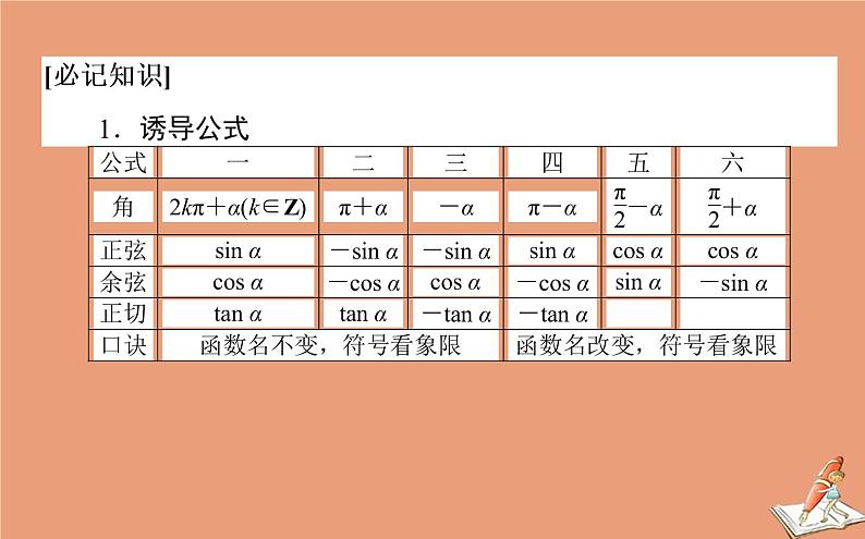 统考版2021高考数学二轮专题复习四三角函数与平面向量课件理02