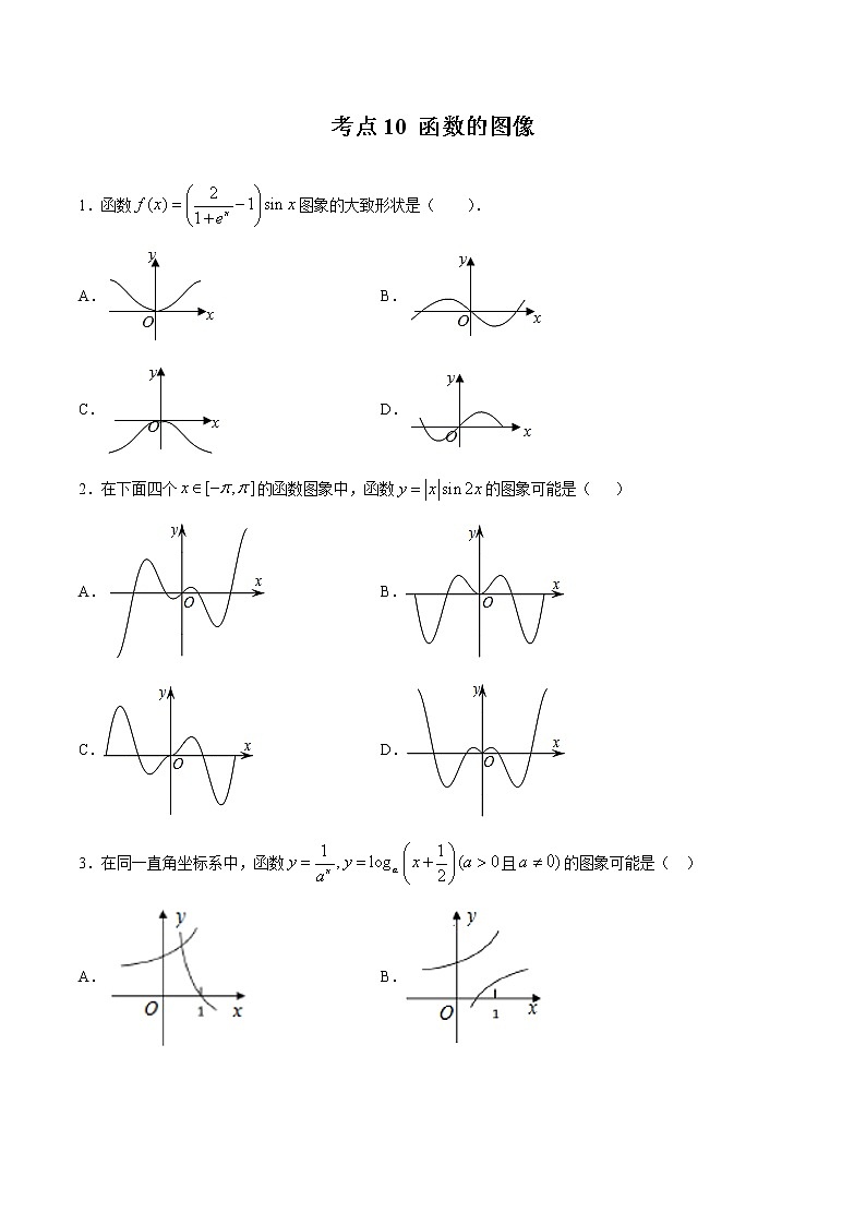 【精品试题】高考数学一轮必刷题 专题10 函数的图像（含解析）01