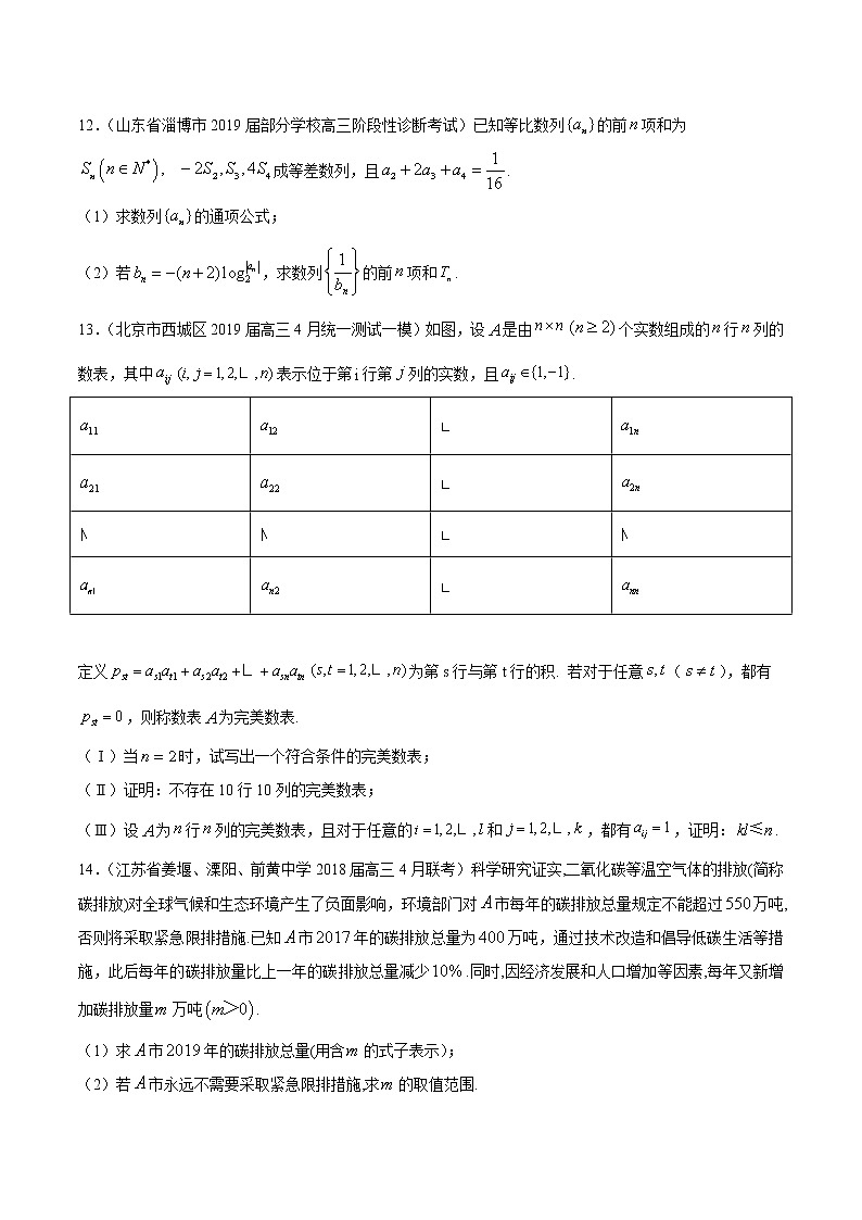 【精品试题】高考数学一轮必刷题 专题32 数列的综合问题（含解析）03