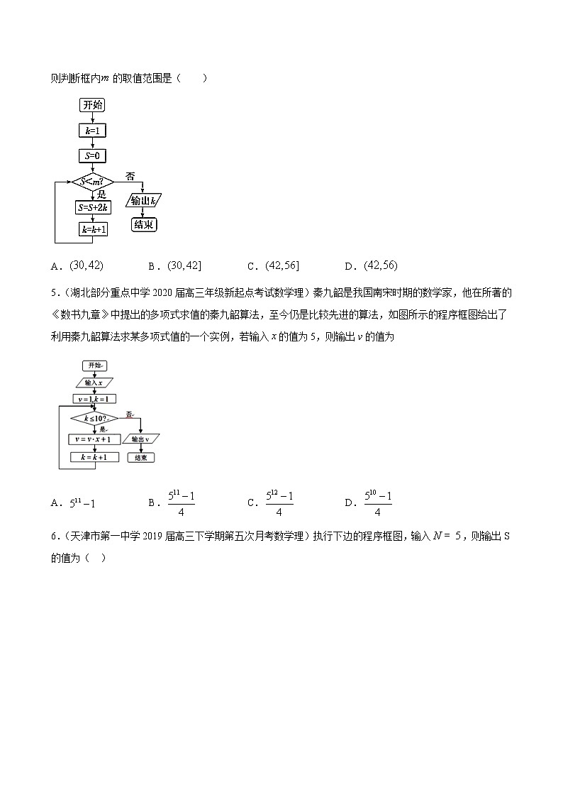 【精品试题】高考数学一轮必刷题 专题63 算法初步（含解析）02