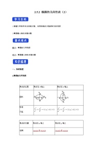 高中数学第二章　平面解析几何2.5 椭圆及其方程2.5.2 椭圆的几何性质精品导学案及答案