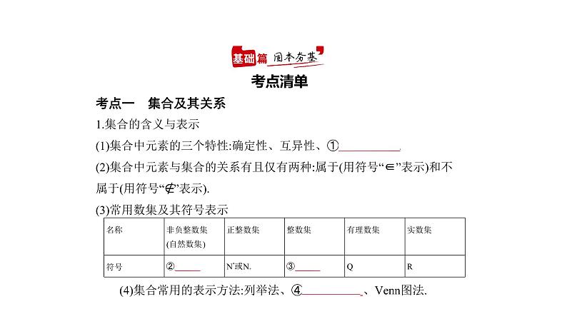 2021年高考专题复习1集合与常用逻辑用语第2页