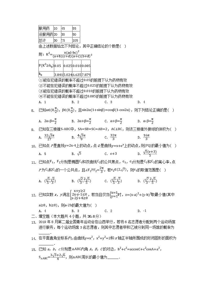 河北省沧州市第一中学2020年高三数学寒假作业1 练习02