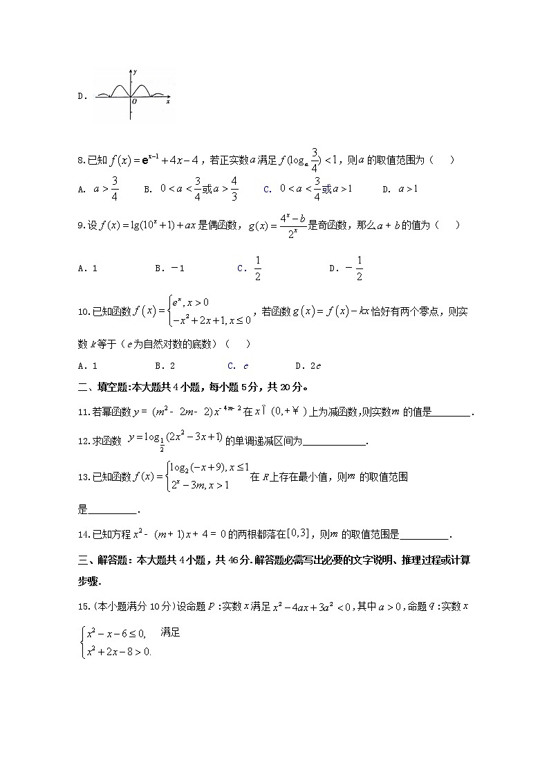 江西省信丰中学2020届高三数学上学期周考二文（含解析） 试卷02