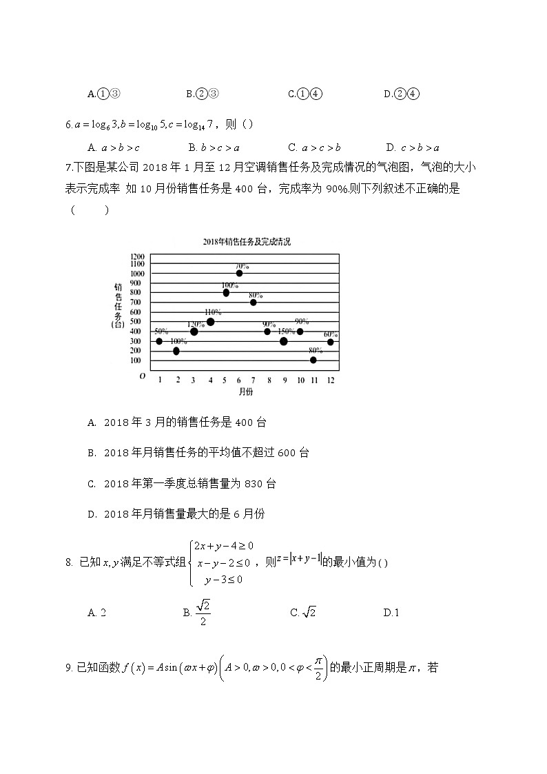 2019-2020广东省中山市高三数学（文）上学期期末试卷（下载版）02