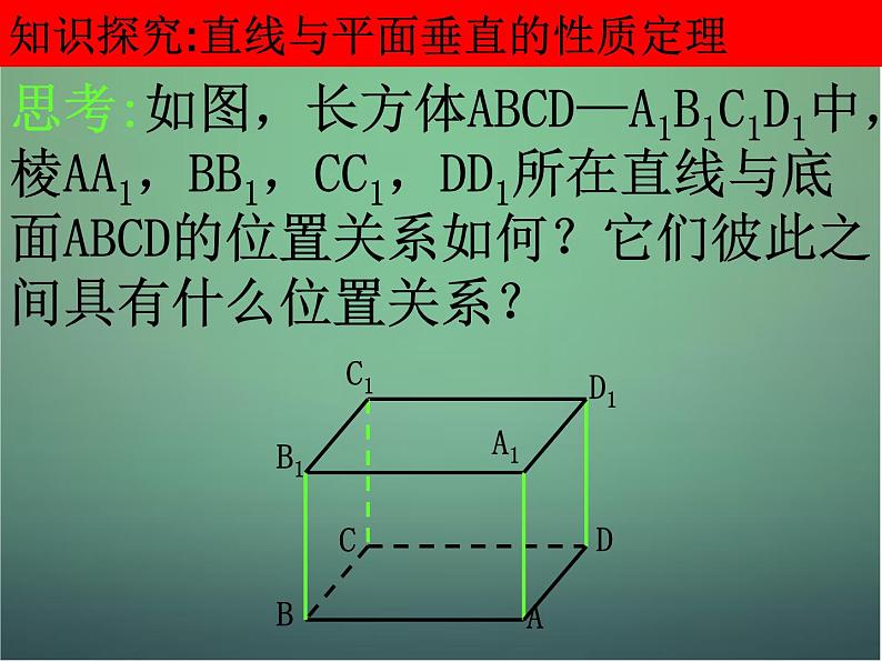 高中数学第二章 点、直线、平面之间的位置关系 2.3.2直线与平面垂直的性质课件 新人教A版必修204
