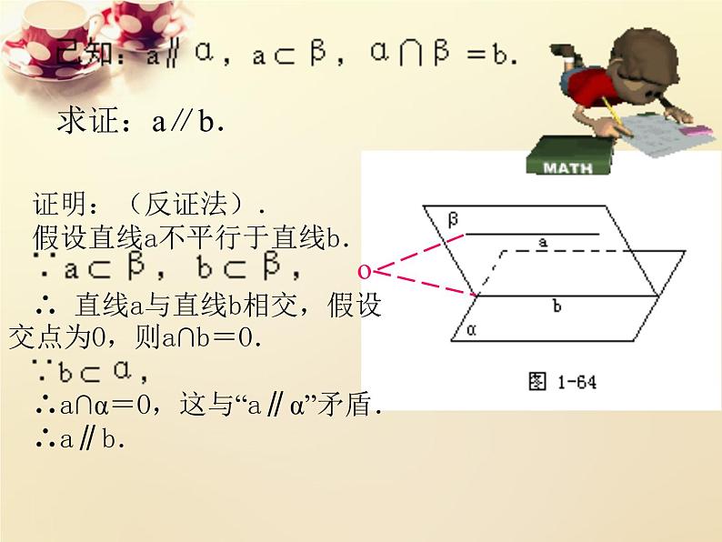 高中数学第二章 点、直线、平面之间的位置关系 2.2.2直线与平面平行的性质课件 新人教A版必修203